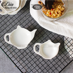 Đĩa đựng bã trà (bánh) phong cách vintage VƯỜN XƯA, đĩa trang trí tiệc trà