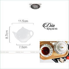 Đĩa đựng bã trà (bánh) phong cách vintage VƯỜN XƯA, đĩa trang trí tiệc trà