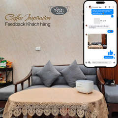 Khăn phủ bàn phòng khách, vỏ gối vải ren mềm màu be đẹp đồng bộ