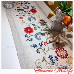 Khăn trải giữa bàn, khăn thêu hoa (ngày tết) đẹp sang trọng, KBSM-R