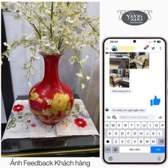 Khăn trải giữa bàn, khăn thêu hoa (ngày tết) đẹp sang trọng, KBSM-R