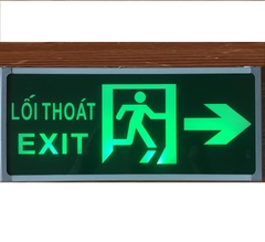 ĐÈN EXIT THOÁT HIỂM CHỈ HƯỚNG 2 MẶT CHỈ TRÁI PHẢI ĐỀU ĐƯỢC