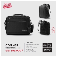 Cặp đa năng Mr. Vui - CDN432 - Đen