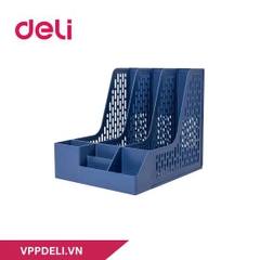 Giá tài liệu và hộp bút 3 ngăn Deli E9847