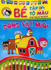 Bé tập tô màu - Chủ đề động vật nuôi