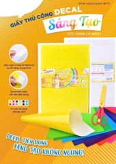 Giấy thủ công keo A4 Colokit GCT C006 12 màu