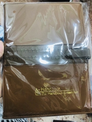 Sổ da nút bấm A Handbook nâu