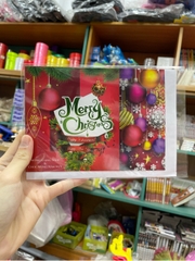 Thiệp noel ép nhũ bạc lớn N170