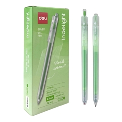 Bút Gel 0.5mm Deli G118-YG Yellow Green