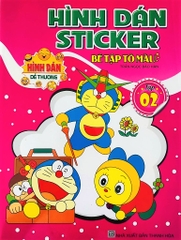 Tô màu kèm hình dán Doraemon 2
