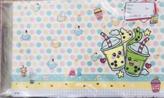 Bao tập hình + ni lông trà sữa (10 tờ/xấp)