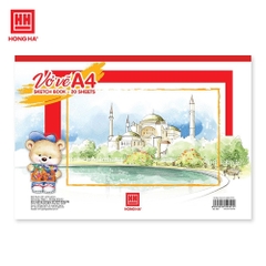 Vở vẽ A4 Hồng Hà 4901- 20 tờ - ĐL 100gsm