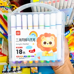 Bút màu Acrylic Lea MK107 - 18 màu