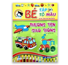 Bé tập tô màu và học tiếng anh theo chủ đề phương tiện giao thông