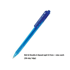 Bút bi Double A Speed ngòi 0.7mm - Mực xanh