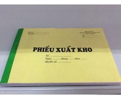 Phiếu xuất kho 1 liên A5 (16*20 )
