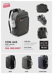 Cặp đa năng Mr Vui - CDN443-14.6 - Đen