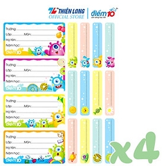 Nhãn vở Điểm 10 NBL006 (16 cái/xấp)