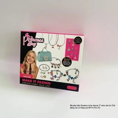 Bộ phụ kiện Pandora kèm charm 27 món full hộp cho bé (Túi đựng xịn xò bằng da) 8674 (762-32)