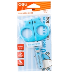 Kéo học sinh Deli 6032 có nắp đậy