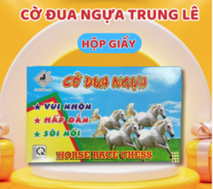 Cờ cá ngựa hộp giấy Trung Lê