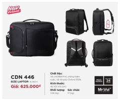 Cặp đa năng Mr. Vui - CDN 446-15 - Đen