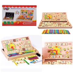 Hộp gỗ học kỹ thuật số đa chức năng - Multifunctional Digital Computing Learning Box