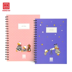 Sổ lò xo kẻ ngang B5 Hồng Hà 4168 - 200 trang - 70gsm