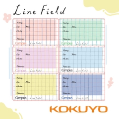 Nhãn vở học sinh Campus Line Field