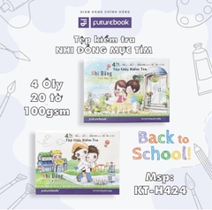 Tệp giấy kiểm tra FB (20 tờ) - 4 ô ly - 100gsm