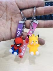 Móc khóa thú dây cao su LOVE