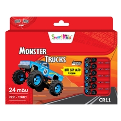 Búp sáp 24 màu Monster Strucks CR11