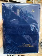 Sổ da A5 Diary A1 xanh dương