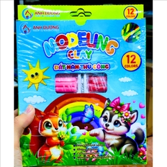 Đất nặn Modeling Clay Ánh Dương 12 màu