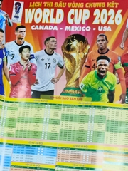 Tờ lịch thi đấu chung kết world cup 2026
