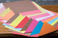 Giấy mỹ thuật A4 KISHU (giấy màu cứng xấp)