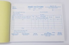 Phiếu xuất kho 3 liên 13x19