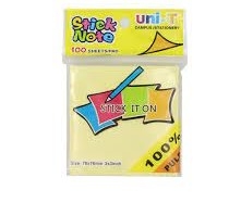Giấy note vàng Uni-T 3x3