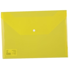 Bìa nút A4 vàng Deli EF10462