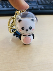 Móc khóa gấu đầu cầu trong (phi hành gia) (nhiều hình)