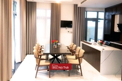 Bàn ăn gỗ óc chó xuất Nhật Biznoithat Ba-OC08A