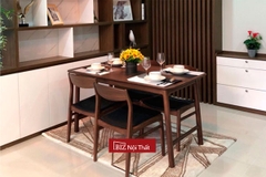 Bàn ăn gỗ óc chó xuất Nhật Biznoithat Ba-7514W