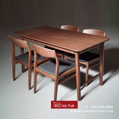 Bàn ăn gỗ óc chó xuất Nhật Biznoithat Ba-7514W