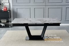 Bàn ăn thông minh mặt đá Ceramic-2362 (kéo dài 1,8 đến 2,4m)