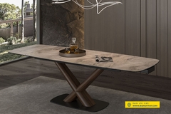Bàn ăn thông minh kéo dài từ 1,6m đến 2,4m mặt đá Ceramic-9041