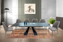 Bàn ăn thông minh kéo dài 06 đến 12 ghế mặt đá Ceramic Biz-9077