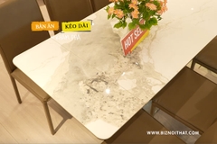 Bàn ăn thông minh mặt đá Ceramic 2319 (kéo dài 1,2 đến 1,8m)