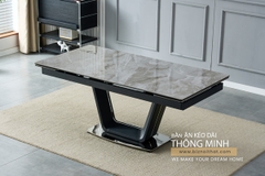 Bàn ăn thông minh mặt đá Ceramic-2362 (kéo dài 1,8 đến 2,4m)
