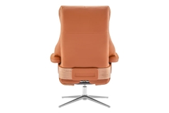 Ghế Sofa đơn thư giãn chỉnh cơ thông minh da bò Italia nhập khẩu ASTRO-321 màu Tobacco