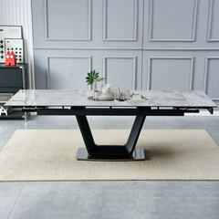 Bàn ăn thông minh mặt đá Ceramic-2362 (kéo dài 1,8 đến 2,4m)